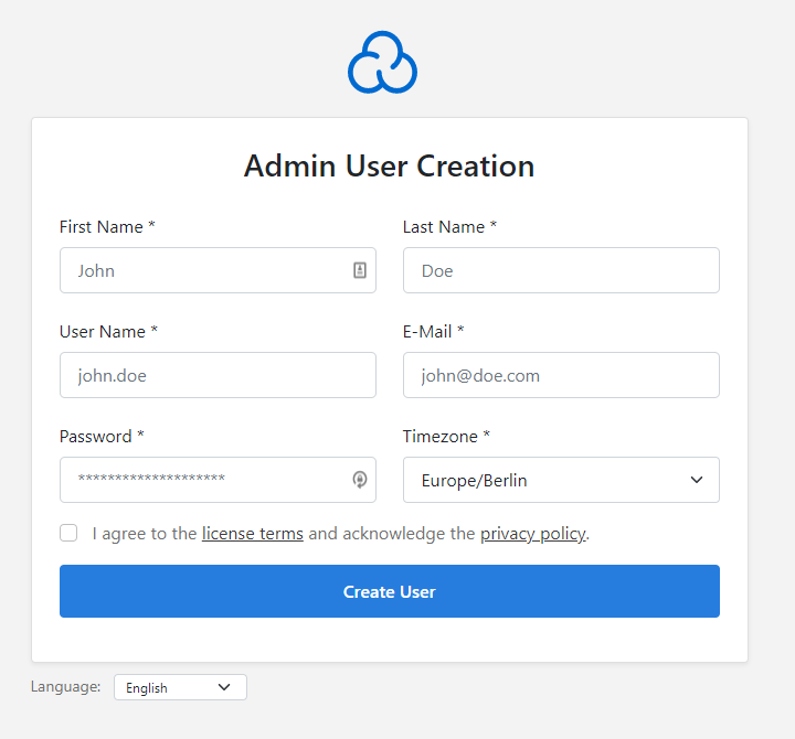 Admin user creation for Installing CloudPanel on Ubuntu