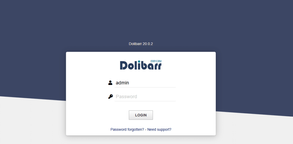 Install Dolibarr